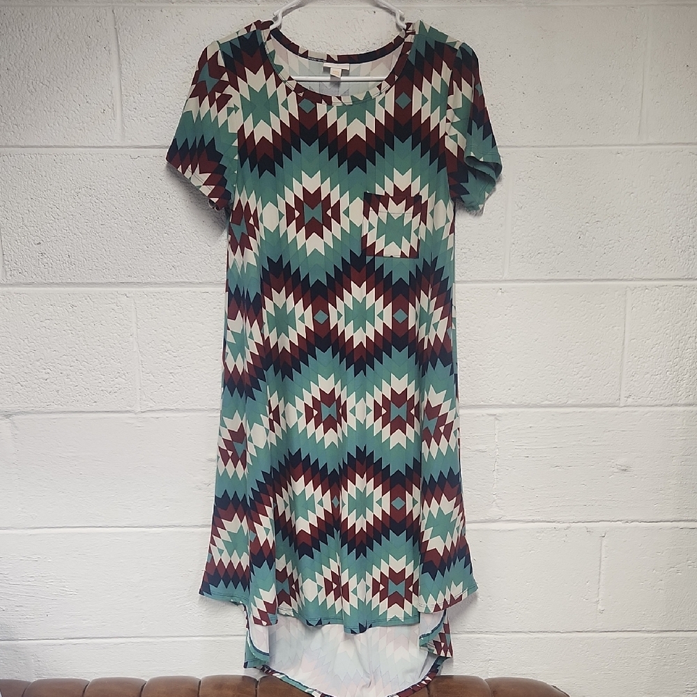 Women’s LuLaRoe Carly DressAztec Western Dress XXS